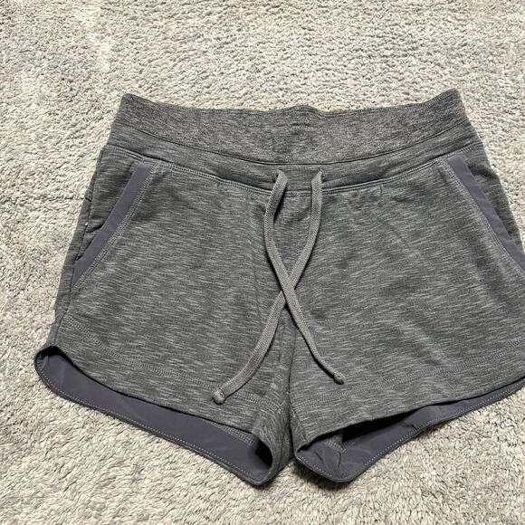 Athleta Shorts Womens XS Blue Techie Terry Shortie Drawstring Athletic Active - Picture 1 of 11